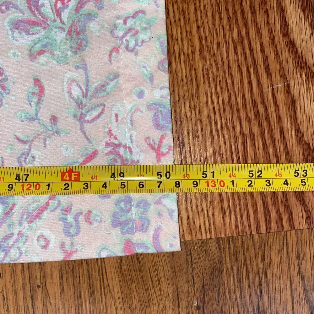 Nicole Miller kids floral print curtains 2 panels approx 96”x50”